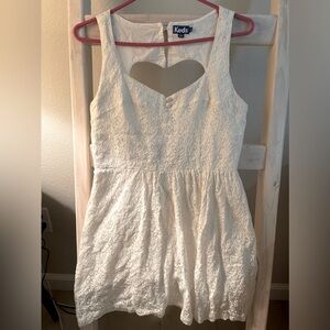 Small Keds Lace Heart cutout dress